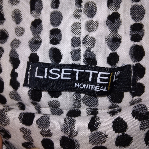Lisette L Montreal High-Rise Straight Polka Dot Stripe Pull-On Pants - Picture 16 of 16
